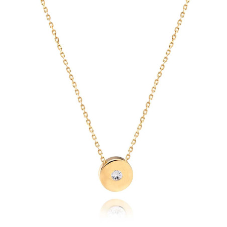 14K Gold Diamond Pendant Necklace