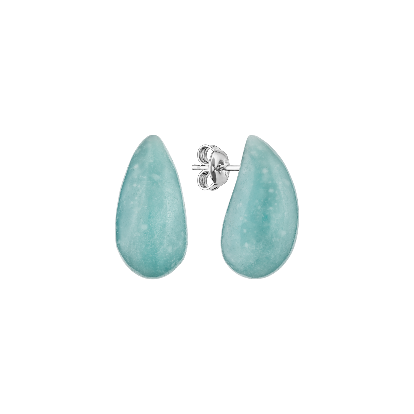 Aquamarine Teardrop-shaped Earrings