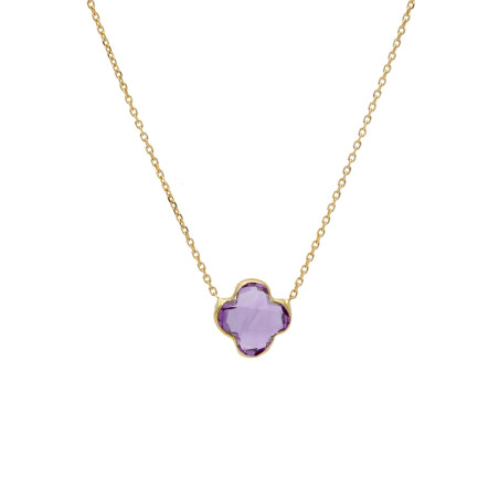 Gold 585 necklace with amethyst