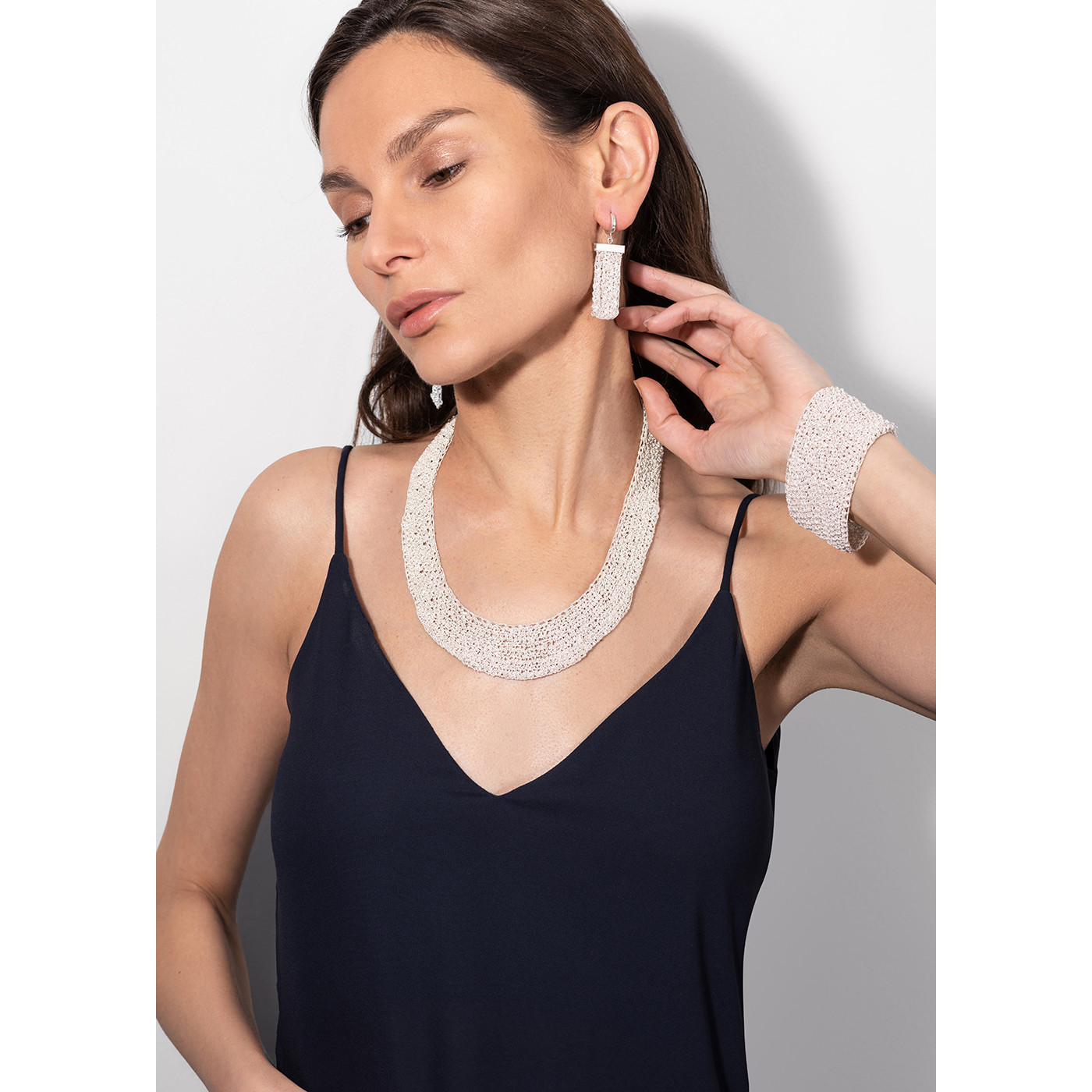 Lumière – Handcrafted Silver Earrings - natural silver