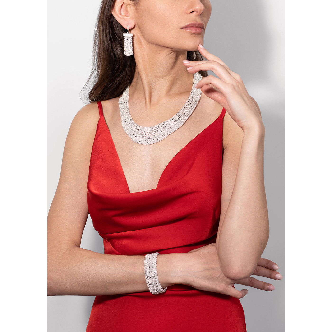 Lumière – Handcrafted Silver Earrings - natural silver