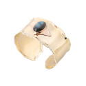 Original gold bracelet with labradorite