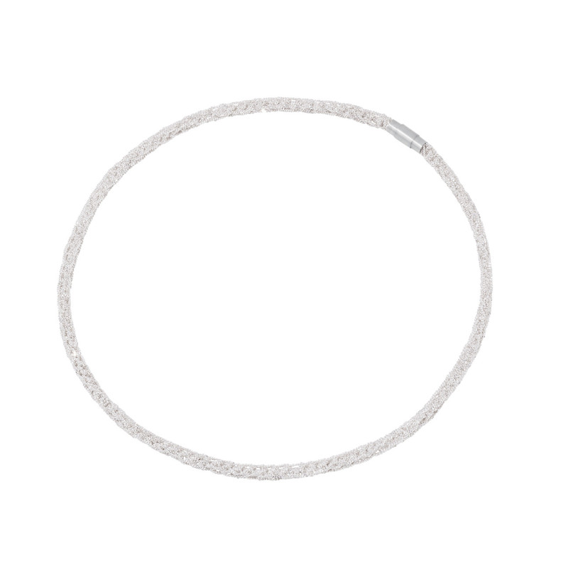 Luxe - Handcrafted Silver Necklace - natural silver
