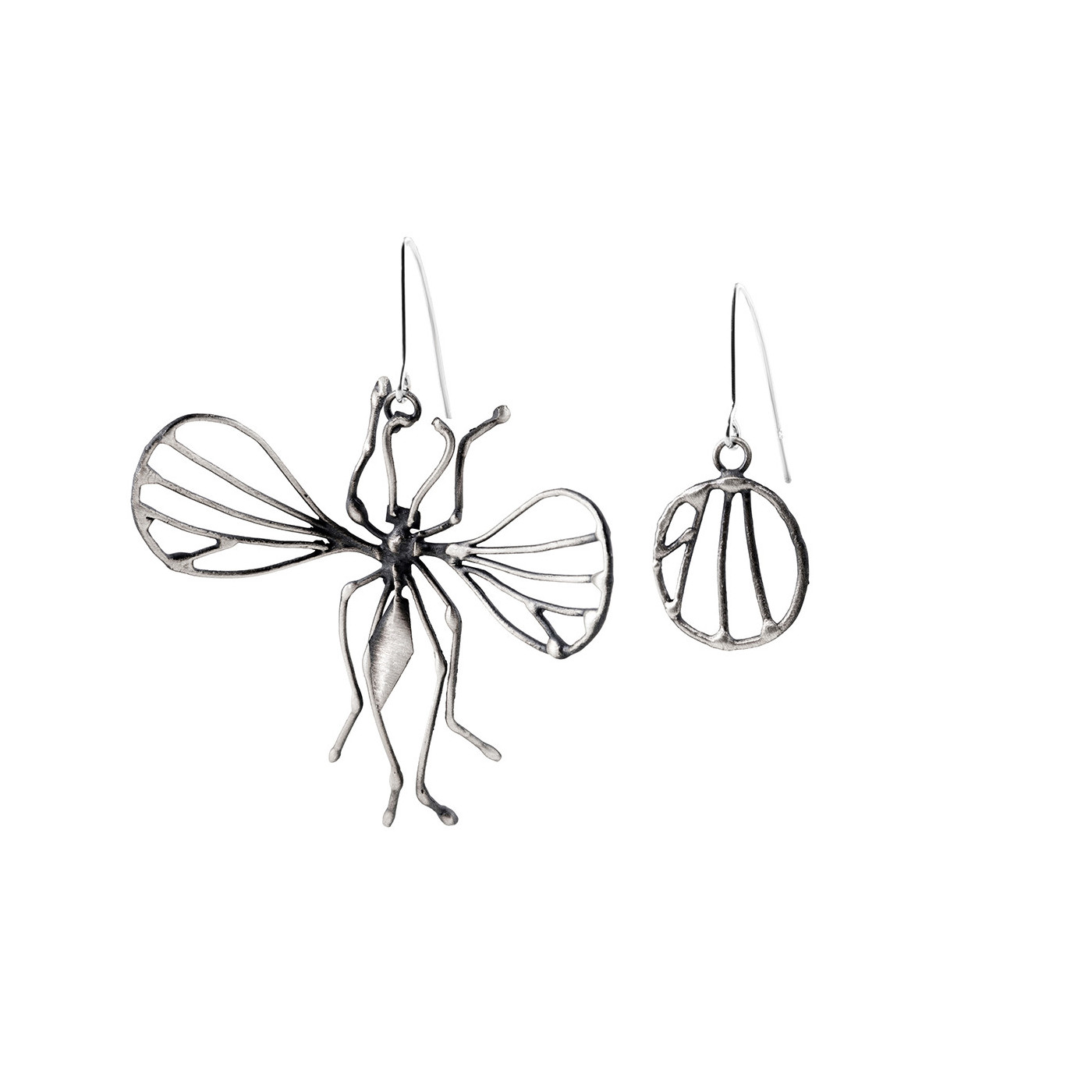 Mosquito - asymmetrical earrings - Dorian Grabowski