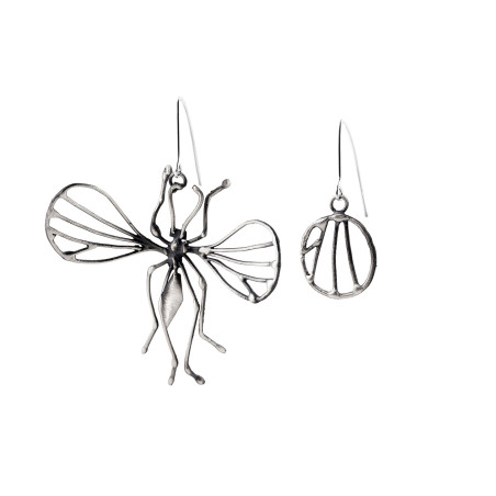 Mosquito - asymmetrical earrings - Dorian Grabowski
