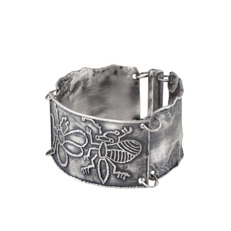 Wings & Things - silver bracelet by Dorian Grabowski
