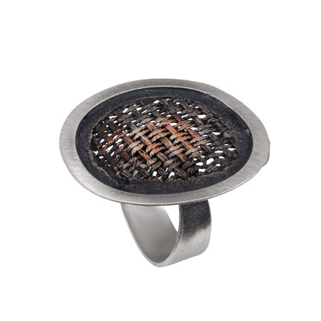 Fractura Silver Ring by Dorian Grabowski