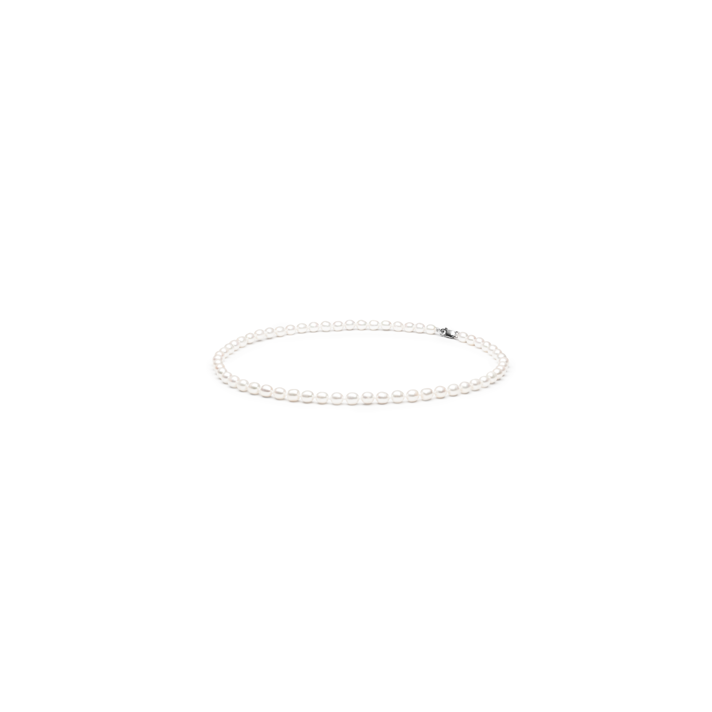 Pearls Necklace with Silver Clasp