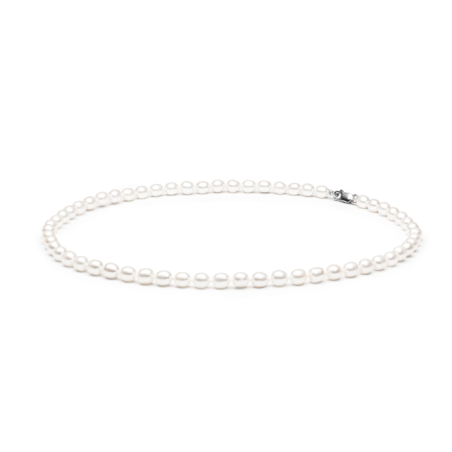 Pearls Necklace with Silver Clasp