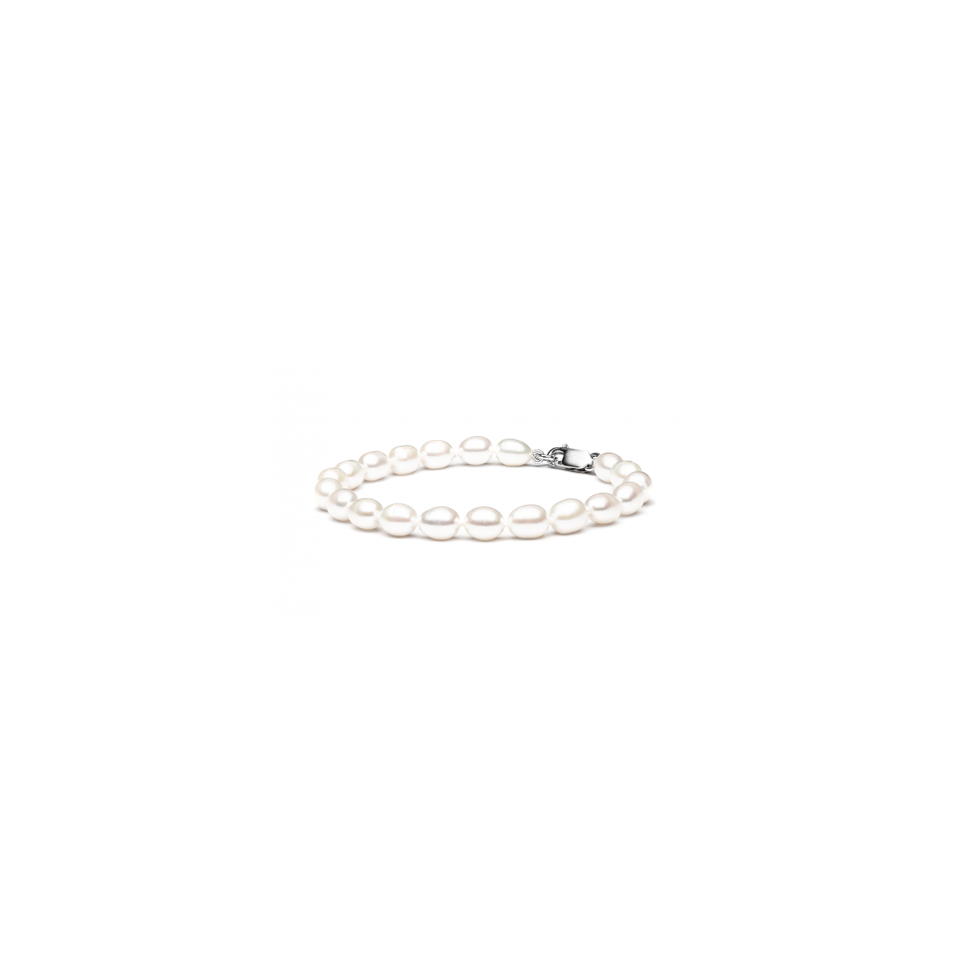 Pearls Bracelet with Silver Clasp