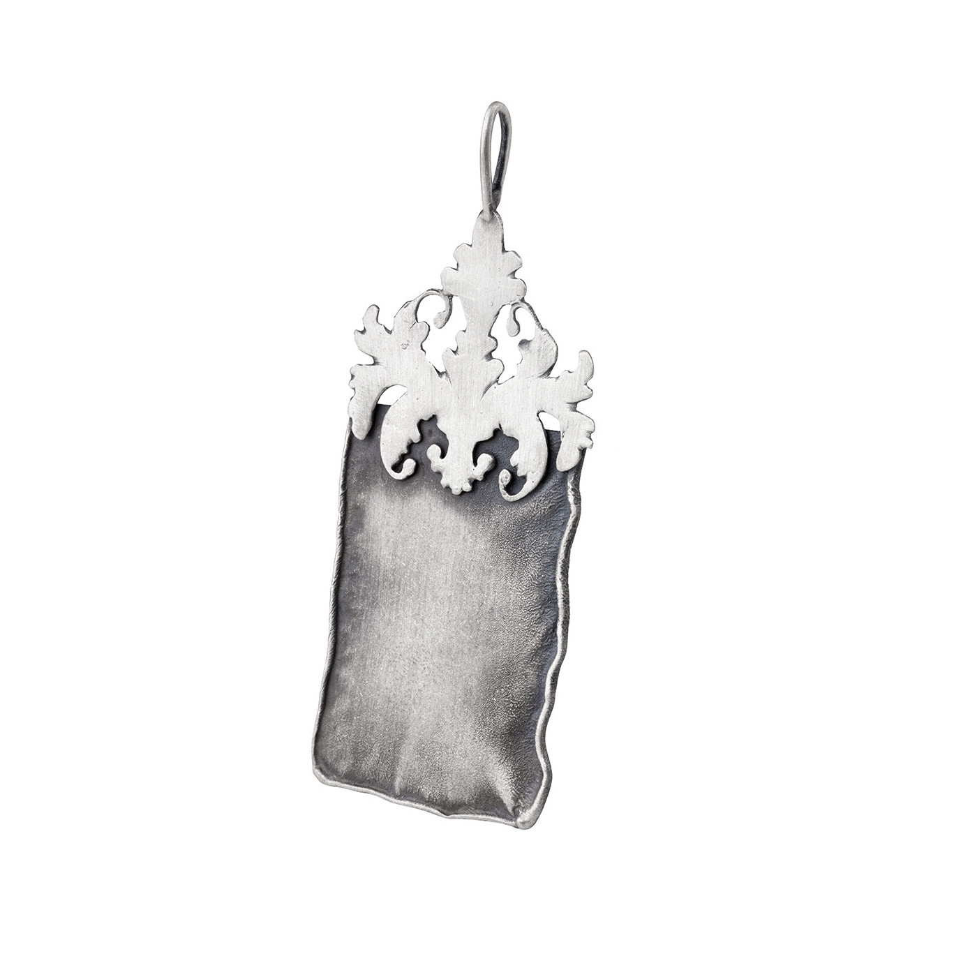 Grey Tendril-Silver Pendant by Dorian Grabowski