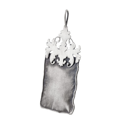 Grey Tendril-Silver Pendant by Dorian Grabowski