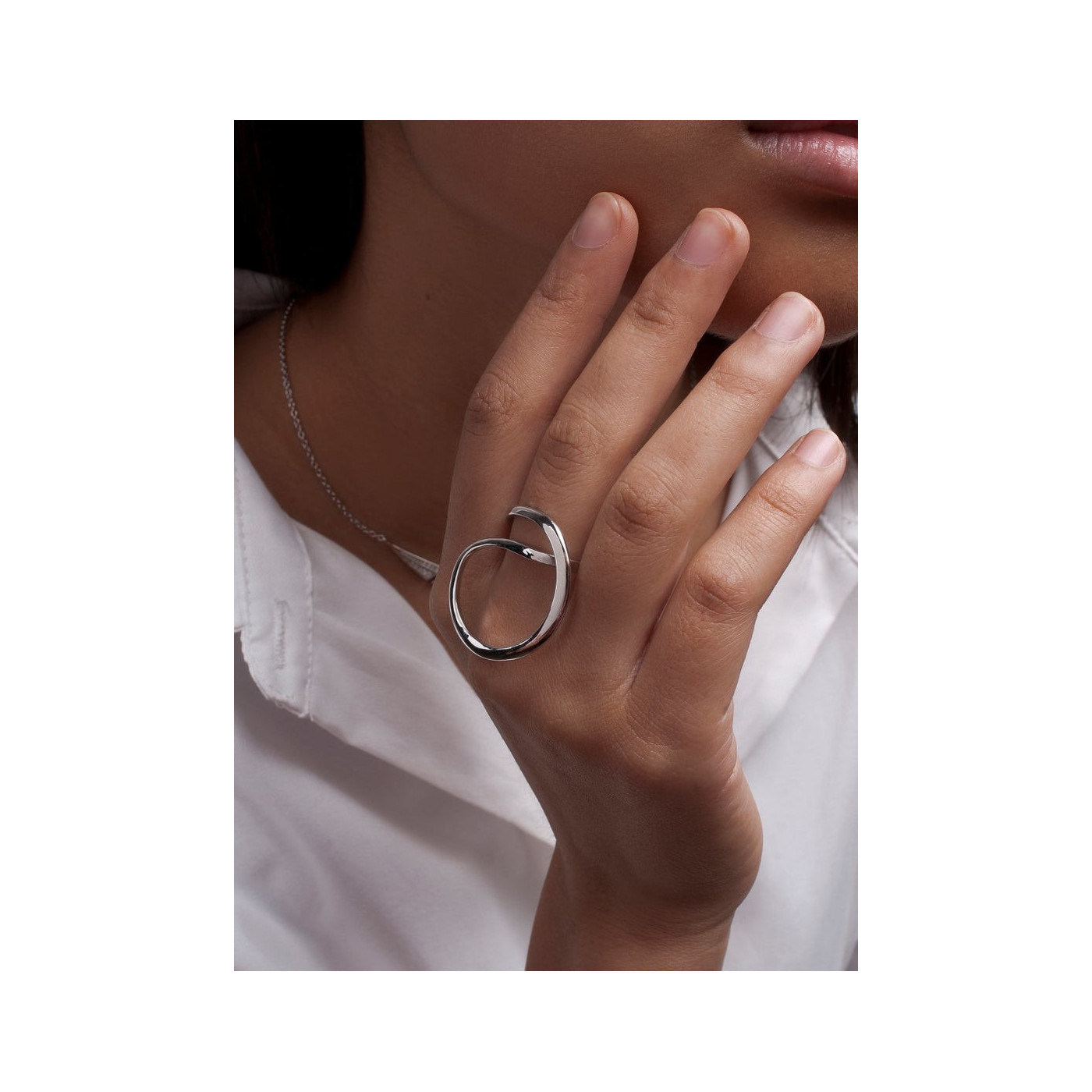 Mono Loop- Silver Ring