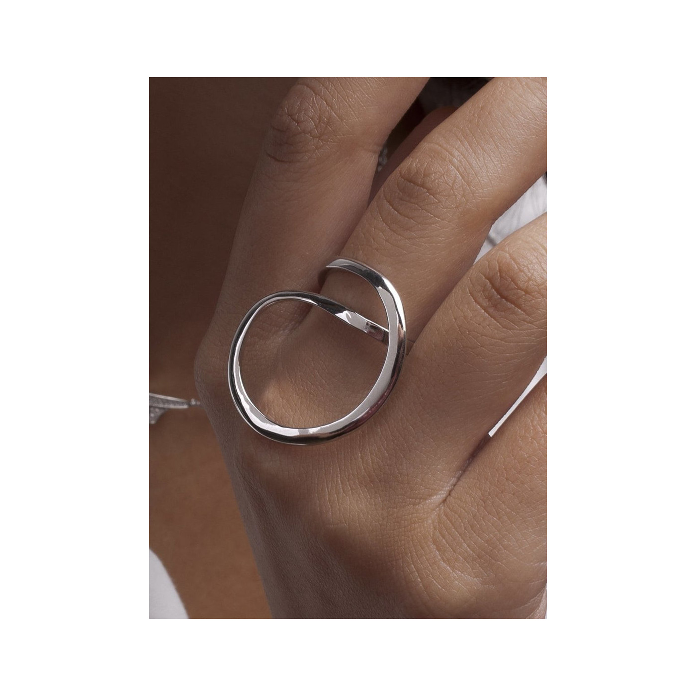 Mono Loop- Silver Ring