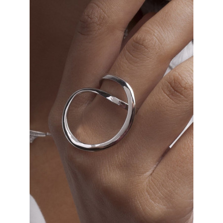 Mono Loop- Silver Ring