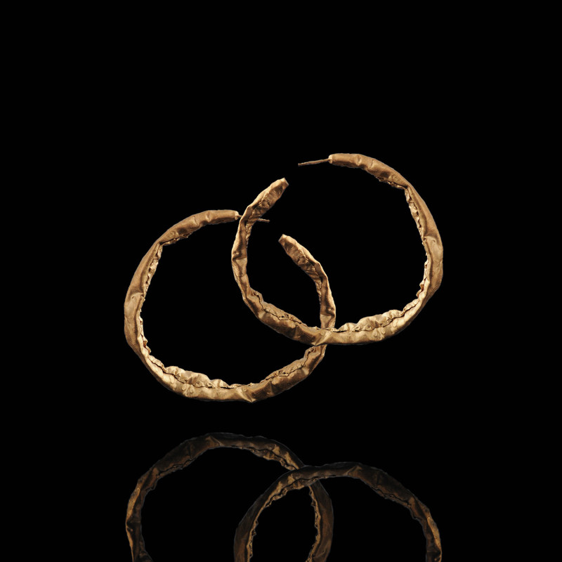 HIMEROS Circle Silver Earrings Maciej Rozenberg