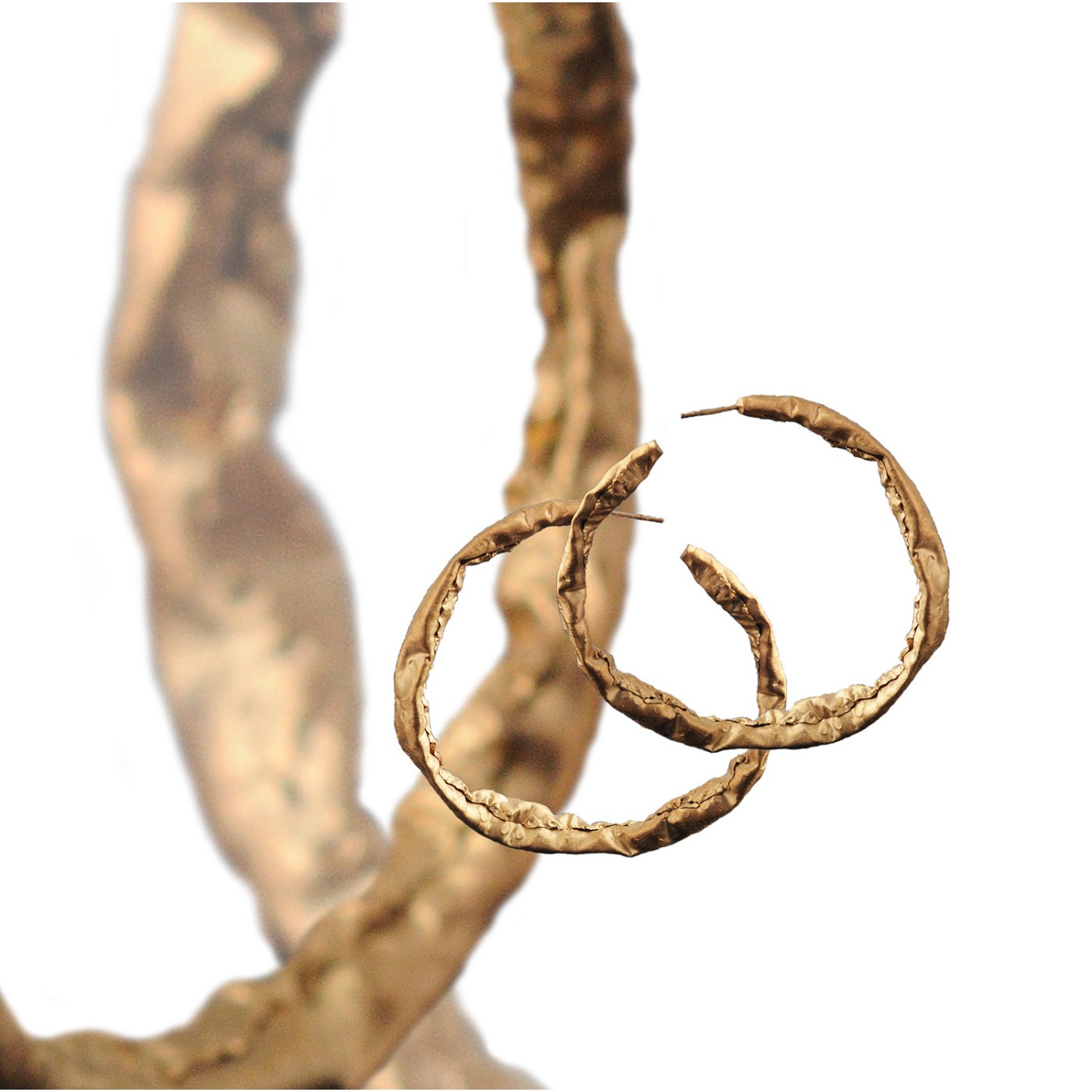 HIMEROS Circle Silver Earrings Maciej Rozenberg