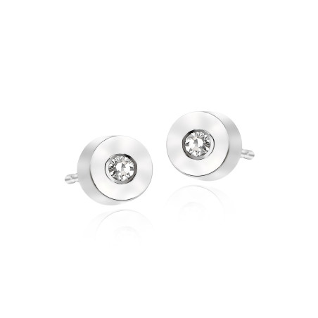 Diamonds Earrings 14 ct white gold