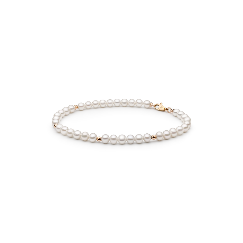 Pearl and Rose Gold 14K Bracelet