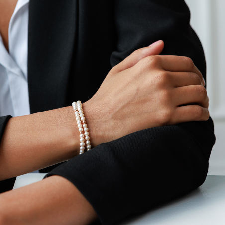 Pearl and Rose Gold 14K Bracelet