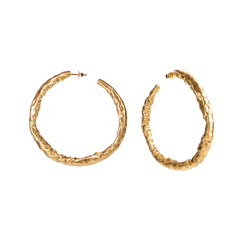 HIMEROS Circle Silver Earrings Maciej Rozenberg