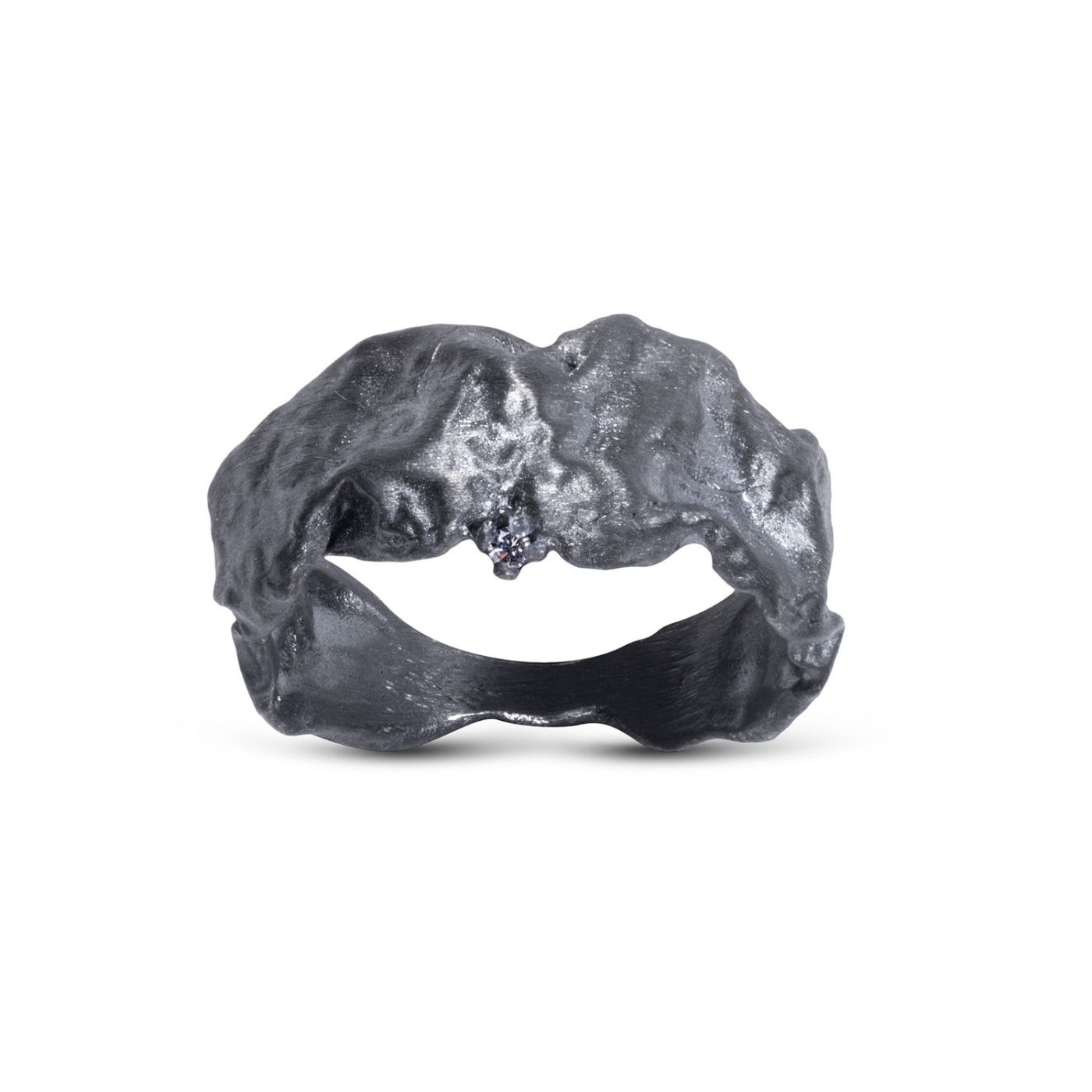 HIMEROS Black Silver Ring Maciej Rozenberg