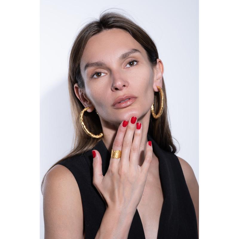 HIMEROS Circle Silver Earrings Maciej Rozenberg