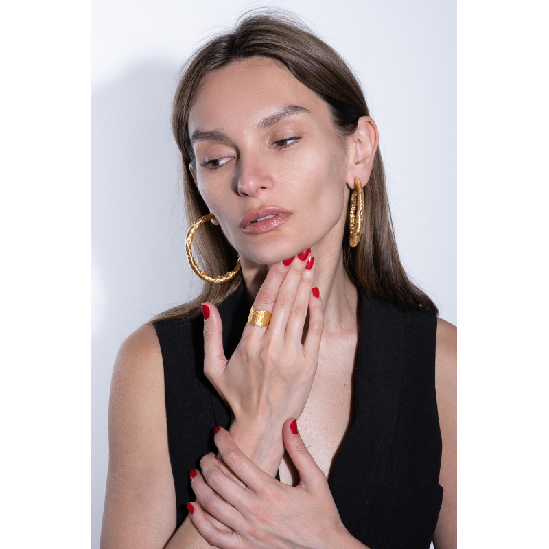 HIMEROS Circle Silver Earrings Maciej Rozenberg
