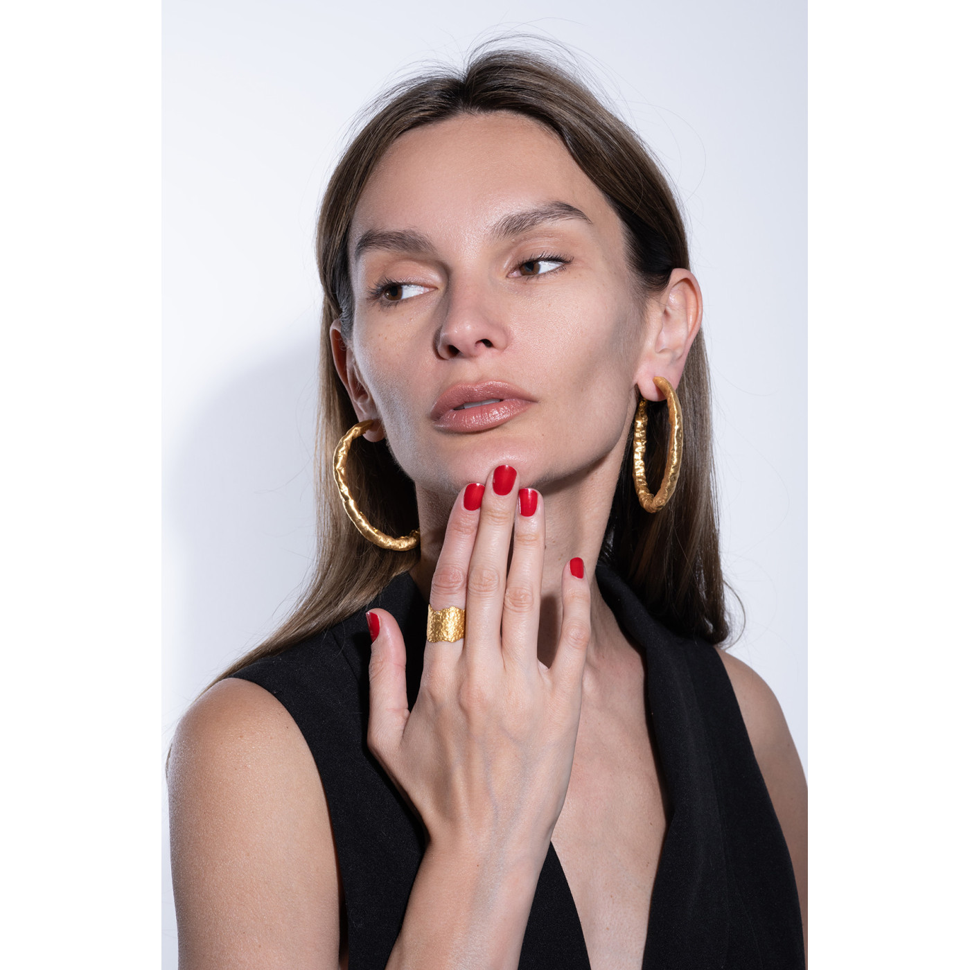 HIMEROS Circle Silver Earrings Maciej Rozenberg