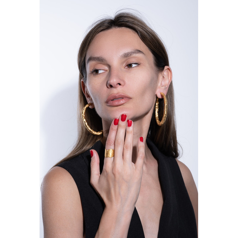 HIMEROS Circle Silver Earrings Maciej Rozenberg