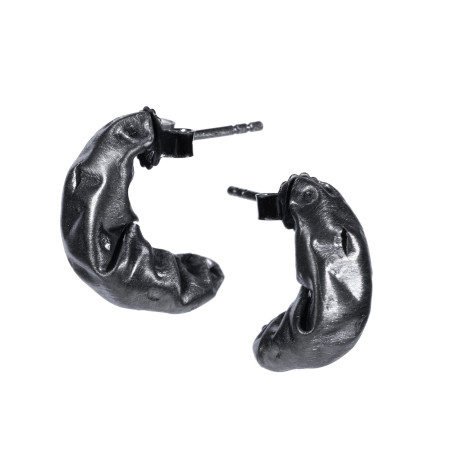 HIMEROS Black Silver Earrings Maciej Rozenberg