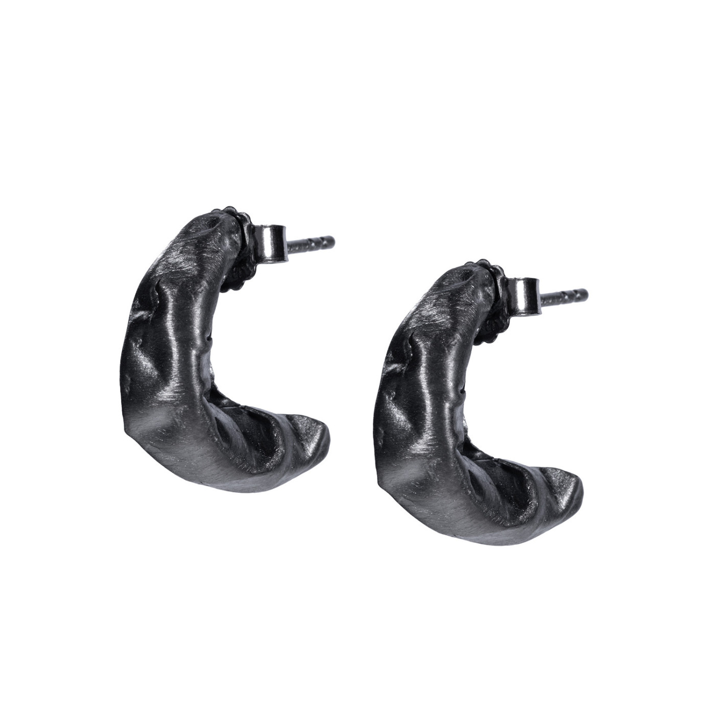HIMEROS Black Silver Earrings Maciej Rozenberg