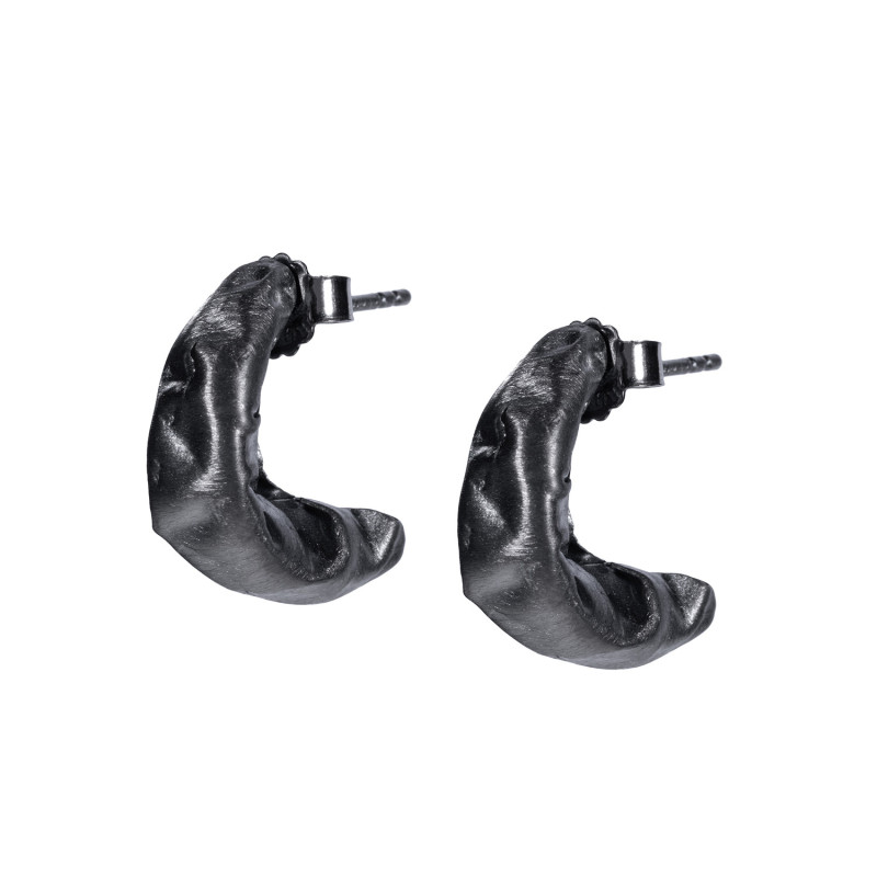 HIMEROS Black Silver Earrings Maciej Rozenberg