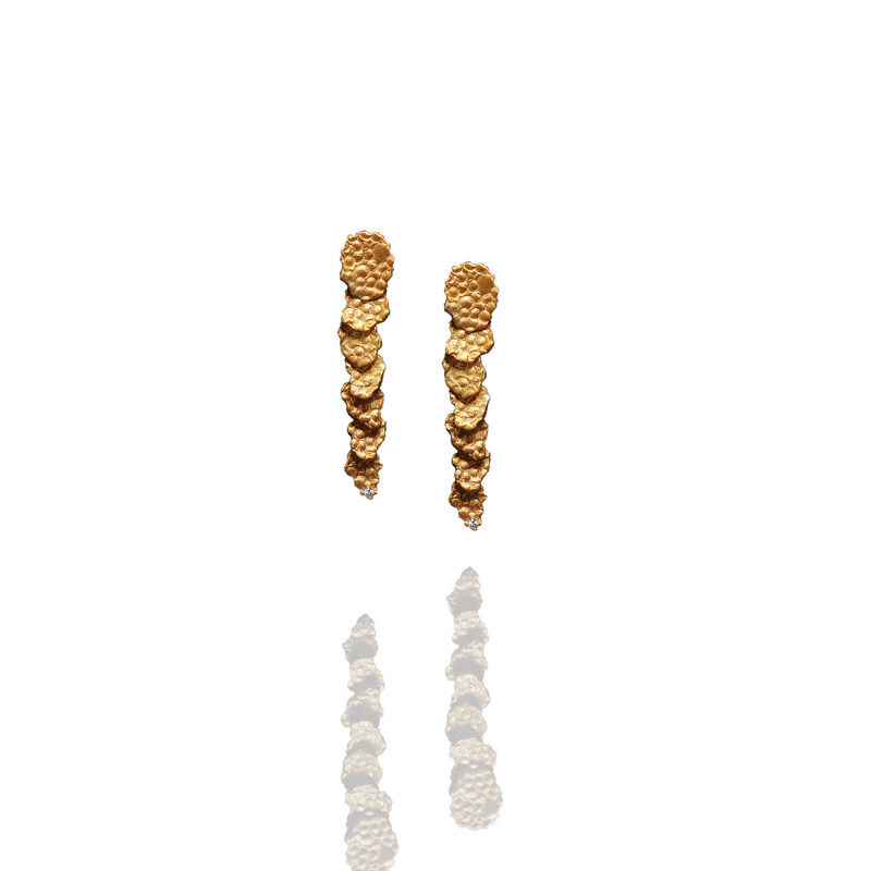 Hesperia Gold -  Silver 925 Earrings - Maciej Rozenberg