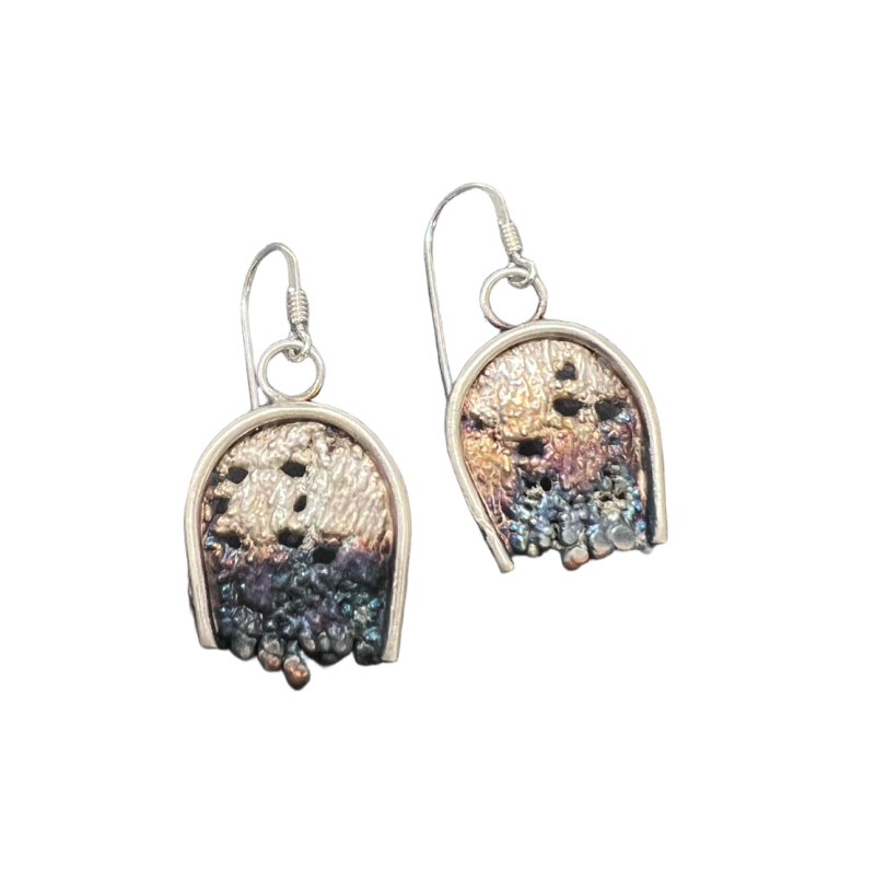Lace Silver Earrings by Dorian Grabowski