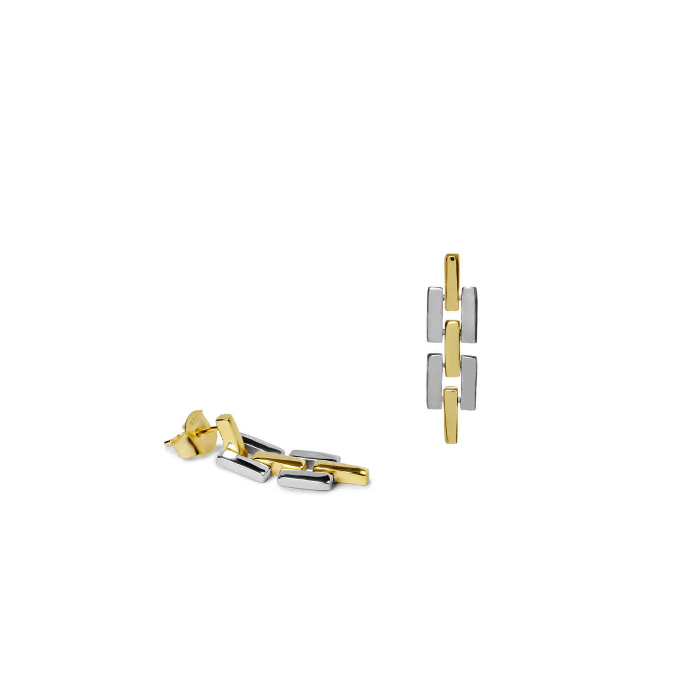 Bicolor Silver Earrings Bicolor Silver Earrings