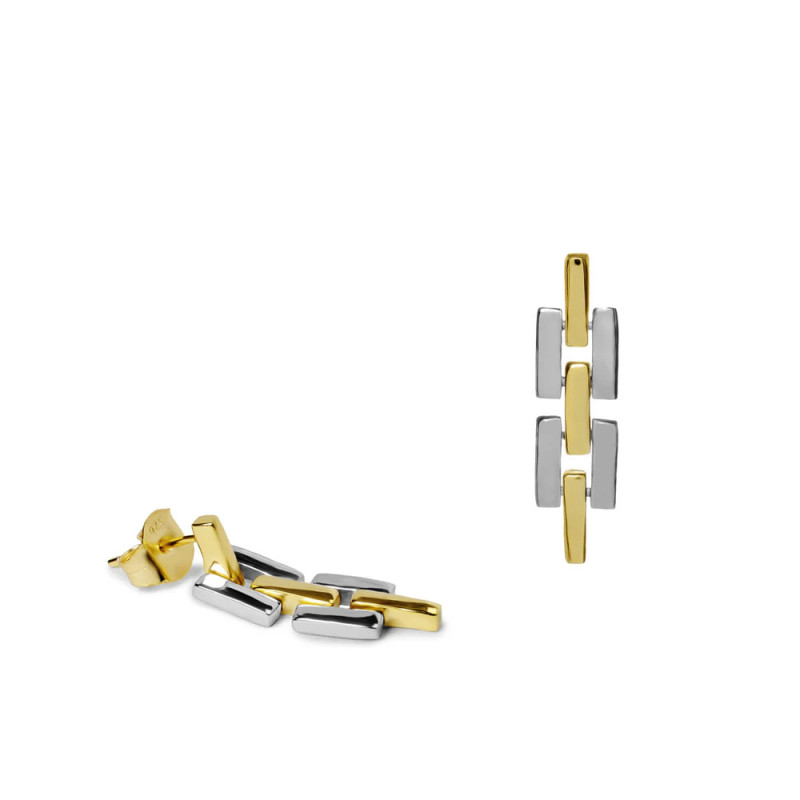 Bicolor Silver Earrings Bicolor Silver Earrings