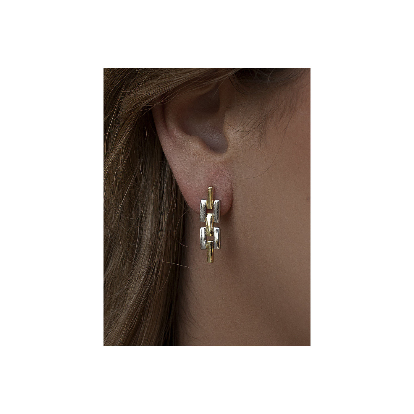 Bicolor Silver Earrings Bicolor Silver Earrings