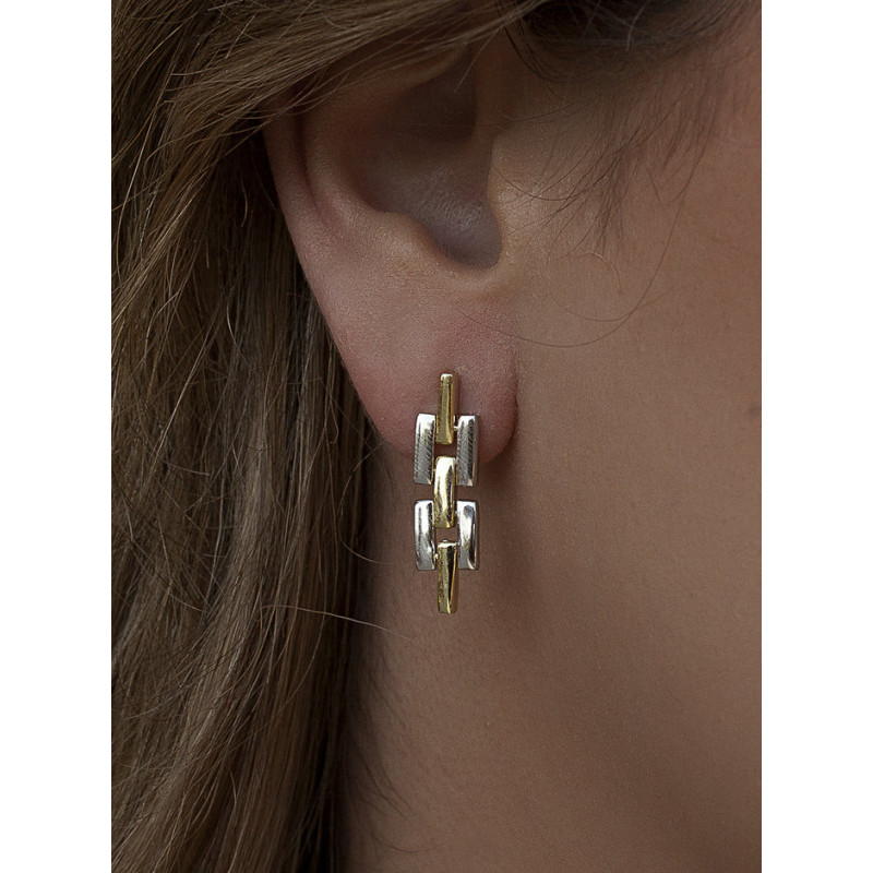 Bicolor Silver Earrings Bicolor Silver Earrings