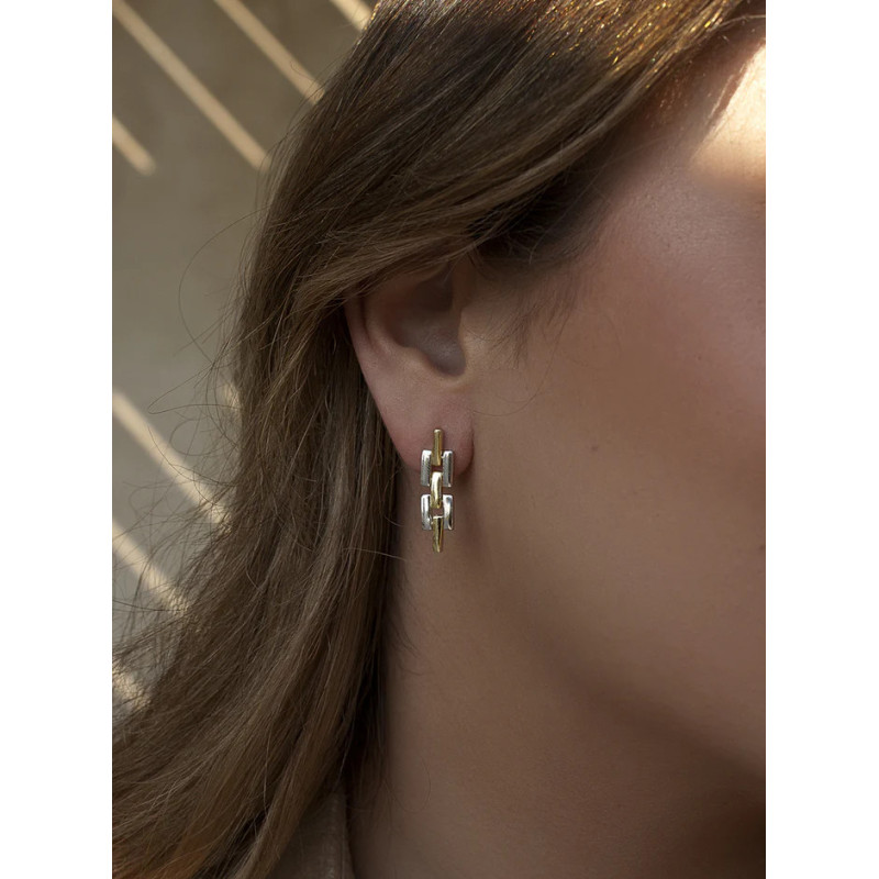 Bicolor Silver Earrings Bicolor Silver Earrings