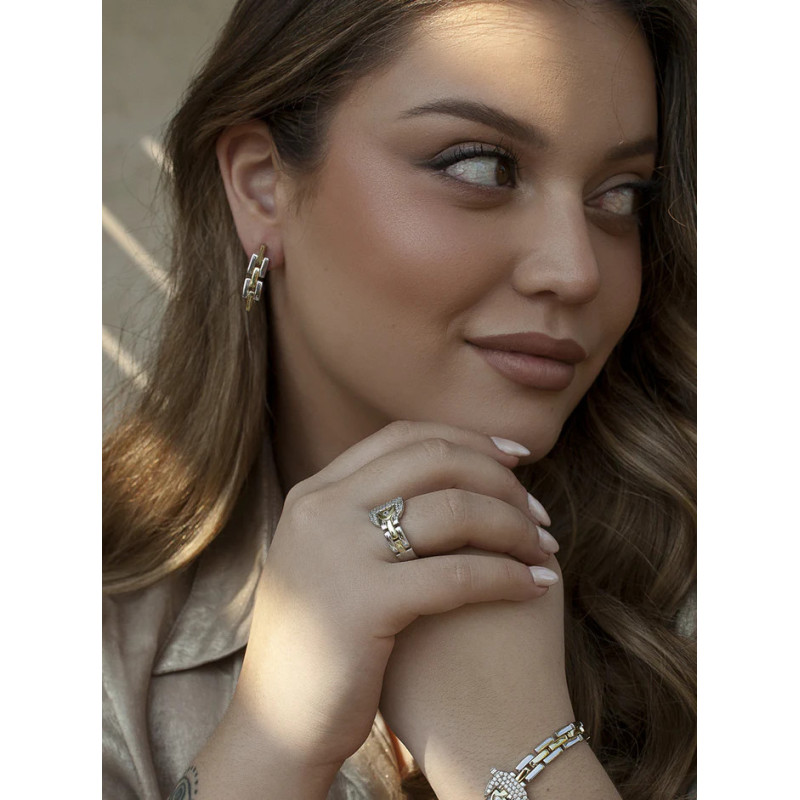 Bicolor Silver Earrings Bicolor Silver Earrings