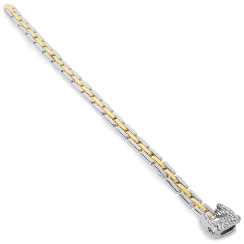 Clasp-like motif Silver Bracelet