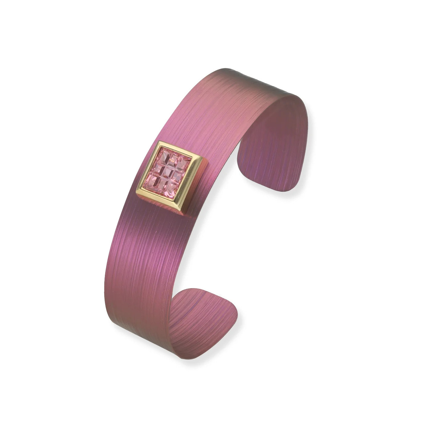 Tytanowa bransoletka z kamieniami i srebrnym elementem