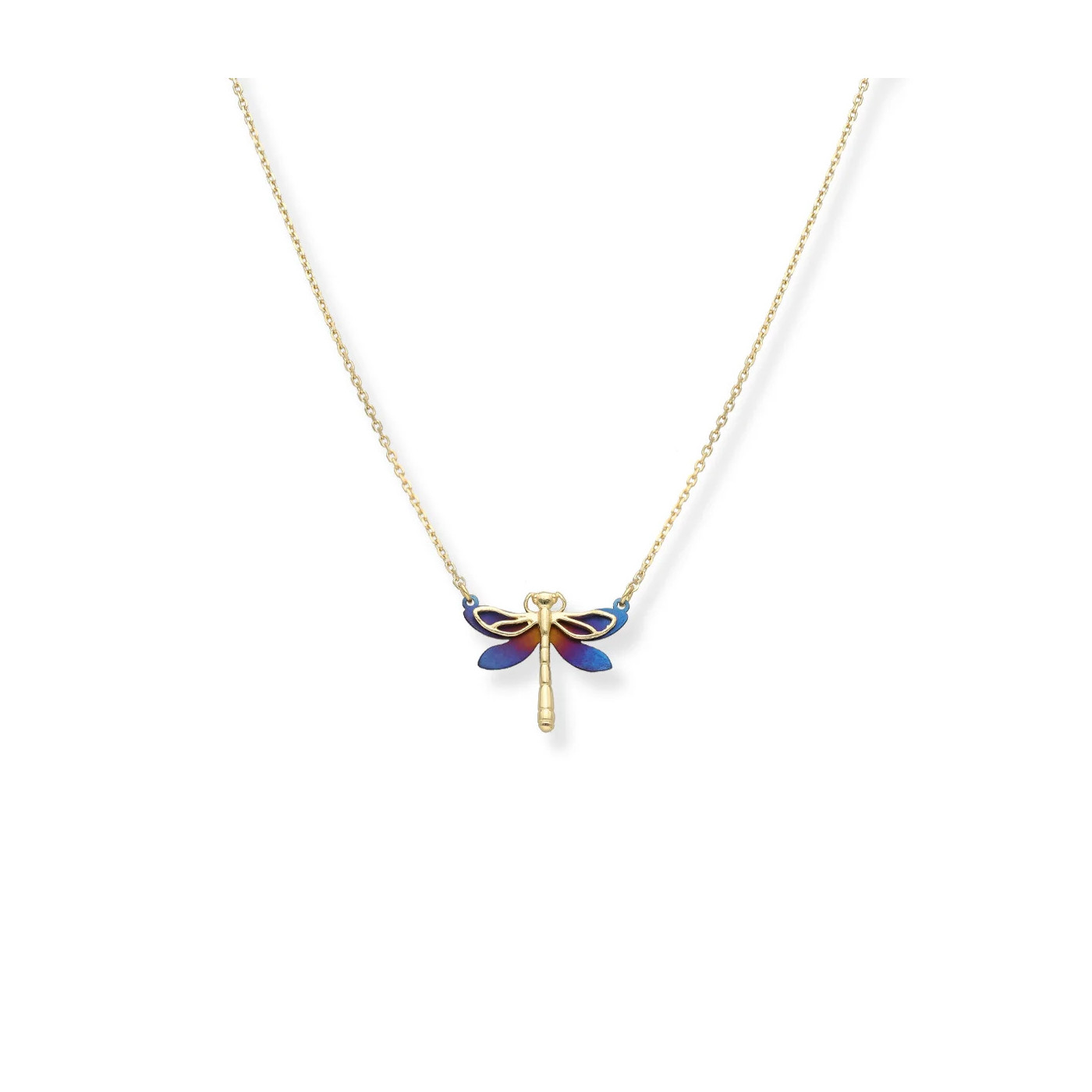Dragonfly Necklace - silver and titanium Dragonfly Necklace - silver and titanium
