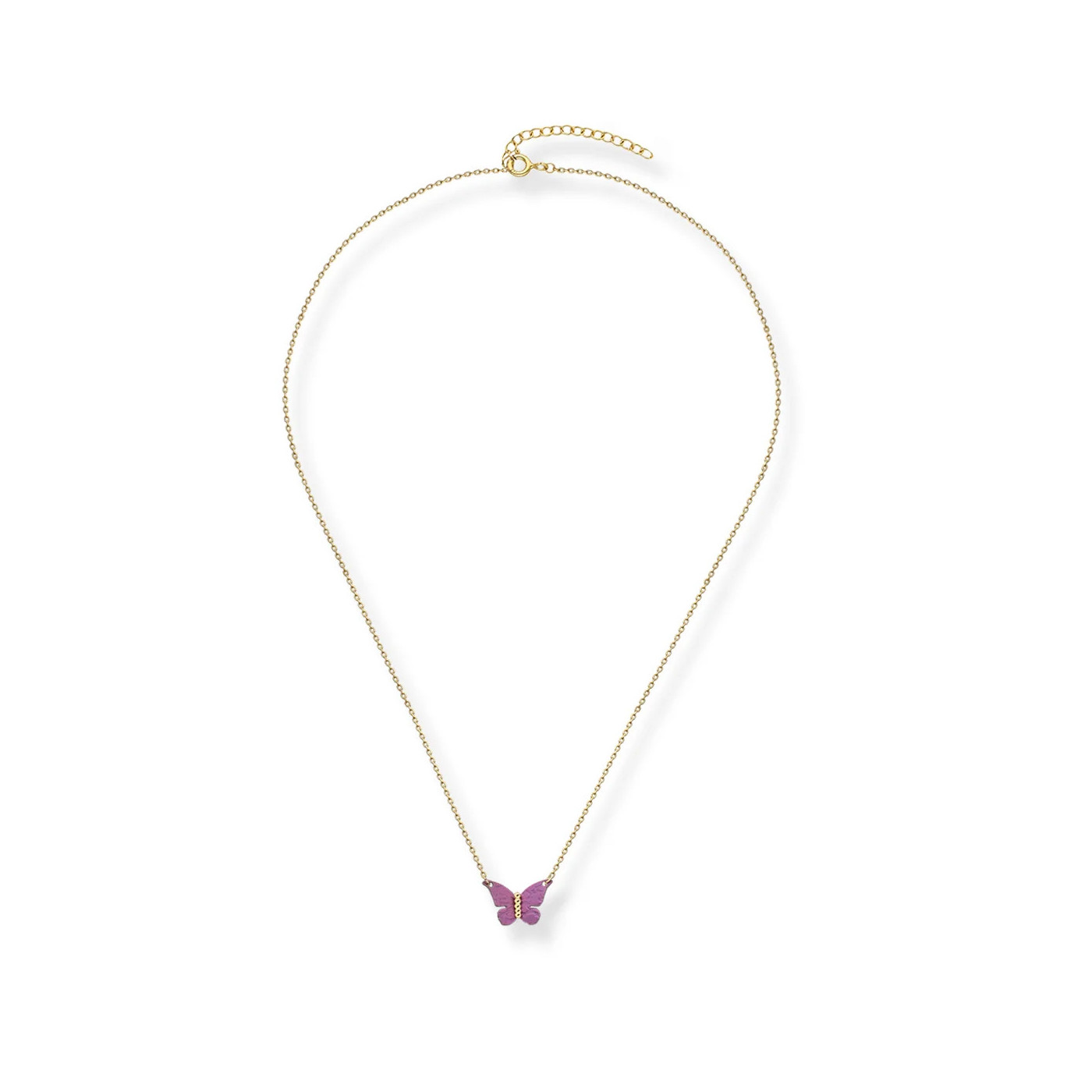 Butterfly Necklace  - silver a titanium