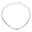 Silver necklace with zirconia Silver necklace with zirconia