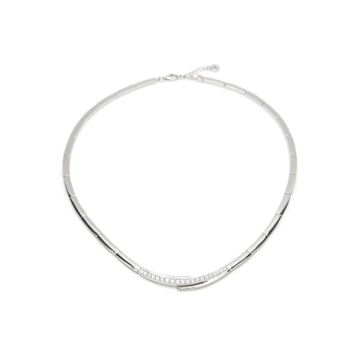Silver necklace with zirconia Silver necklace with zirconia