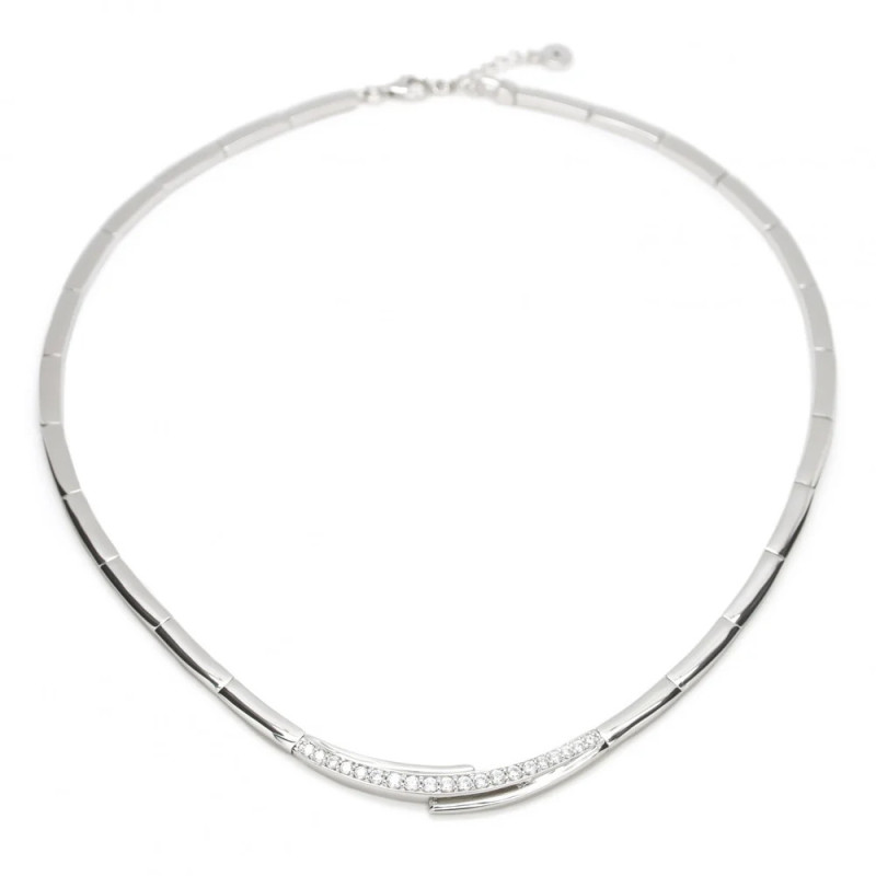 Silver necklace with zirconia Silver necklace with zirconia