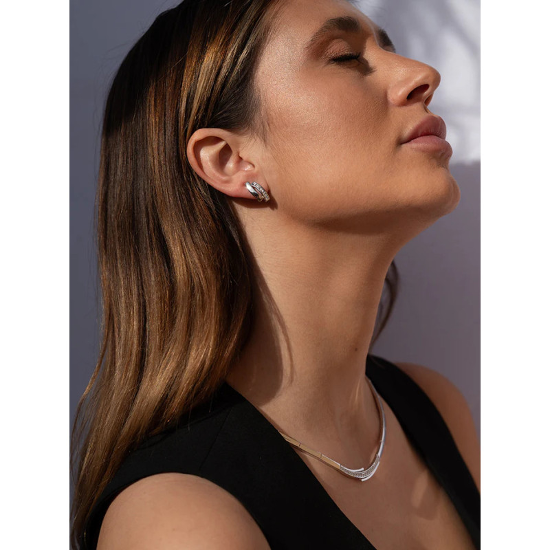 Silver necklace with zirconia Silver necklace with zirconia