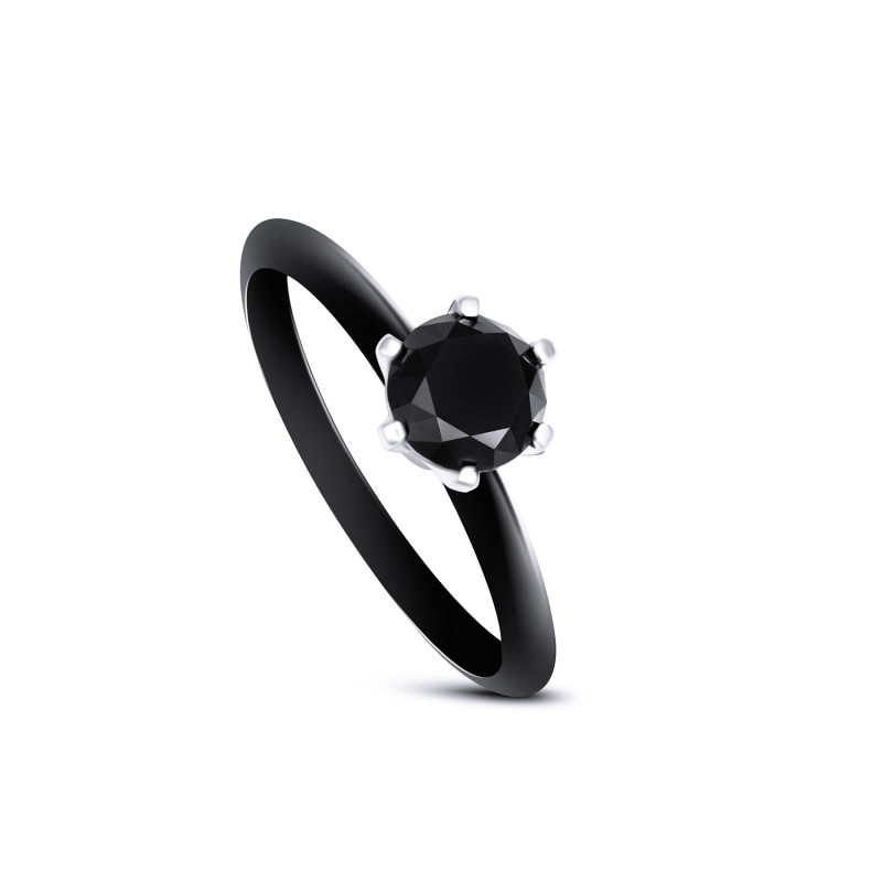 Black Diamond 1,24 ct Ring